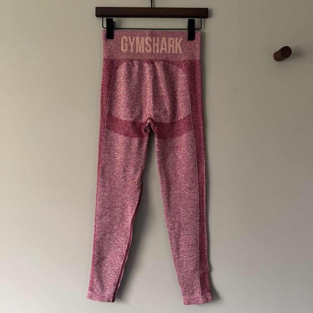 GYMSHARK SEAMLESS LEGGING HEATHER RED SIZE MEDIUM